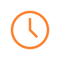 clock icon orange clock icon orange