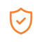 security icon ornage security icon ornage